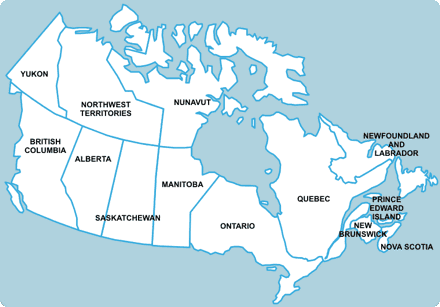 Map Canada